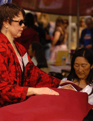 Peggy McInerny and Lillian Kurosaka of Team Reiki, at Earth Day 2006